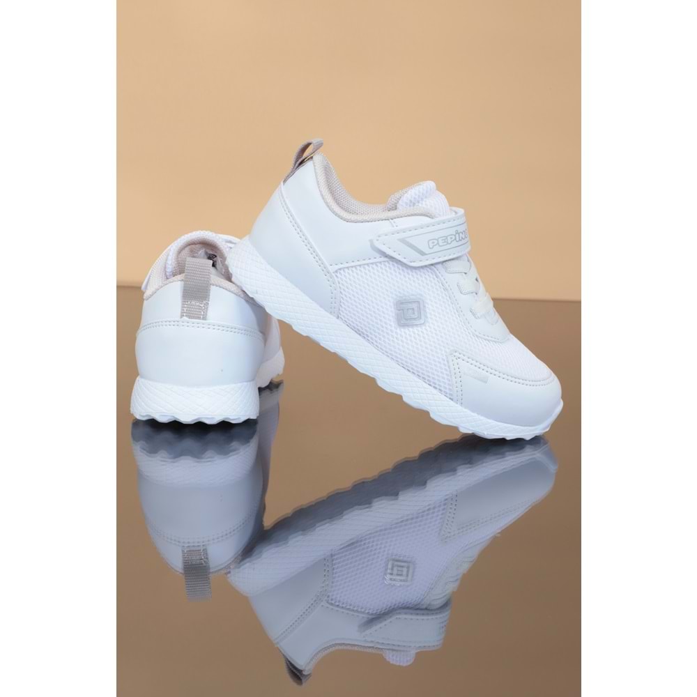 Kidessa 1222 Anatomik Taban Unisex Çocuk Spor Ayakkabı - NKT01222-BEYAZ-26