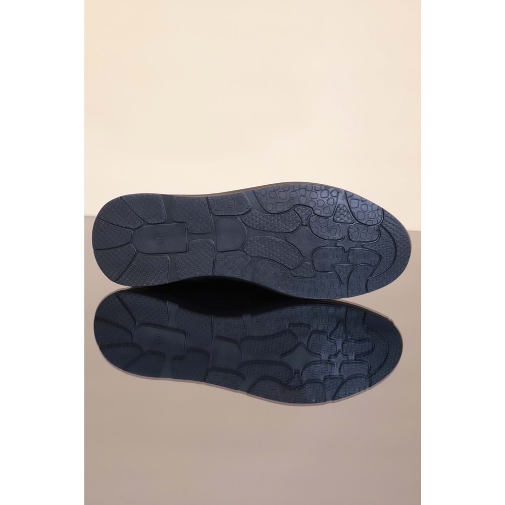 Konfores 1226 Hakiki Deri Anatomik Günlük Ayakkabı - NKT01226-siyah-43