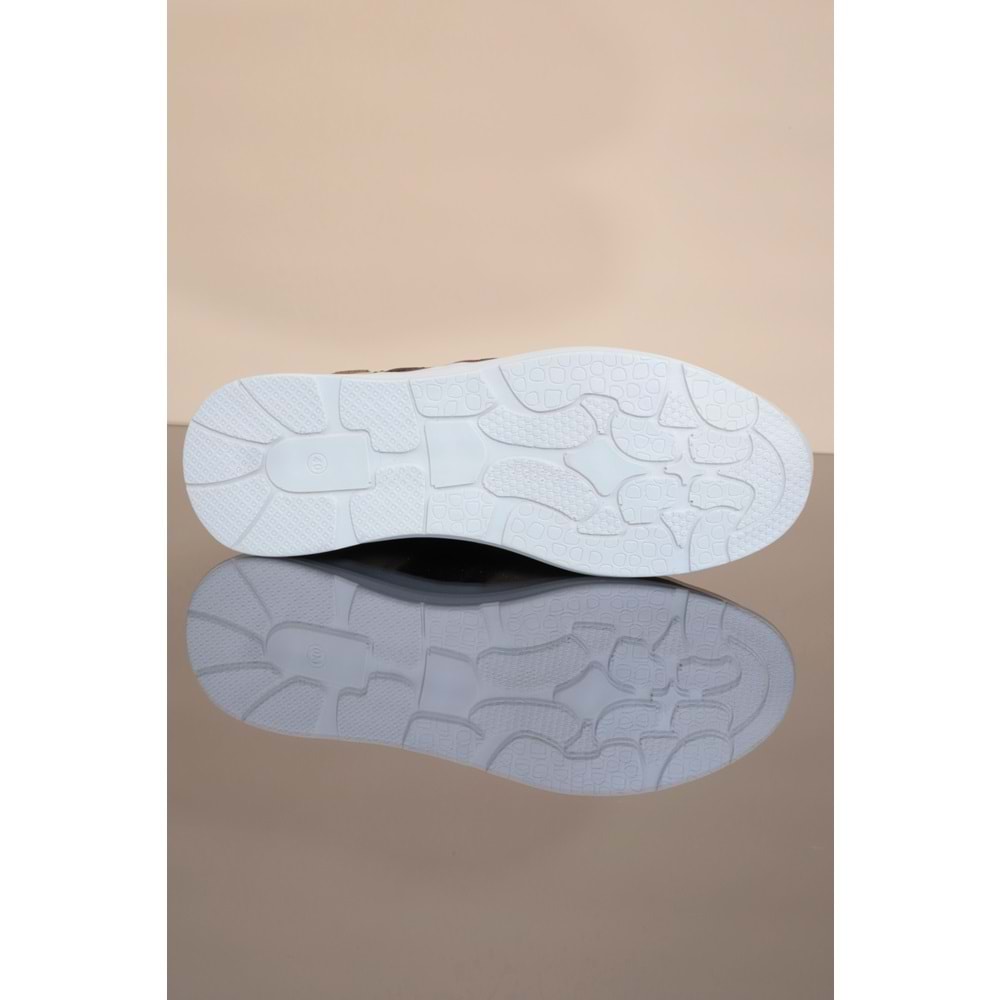 Konfores 1226 Hakiki Deri Anatomik Günlük Ayakkabı - NKT01226-VIZON-43