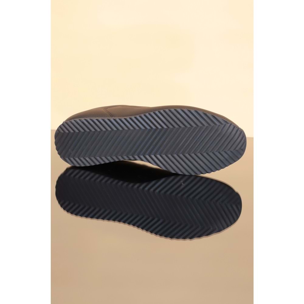 Konfores 1247-Neptun Anatomik Taban Sneakers Ayakkabı - NKT01247-siyah-40