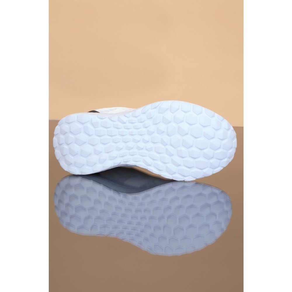 Kidessa 1251 Anatomik Taban Bağcıklı Unisex Çocuk Spor Ayakkabı - NKT01251-BEYAZ-31