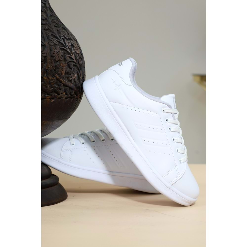 Konfores 1263 Anatomik Taban Unisex Sneakers Ayakkabı - NKT01263-BEYAZ-36