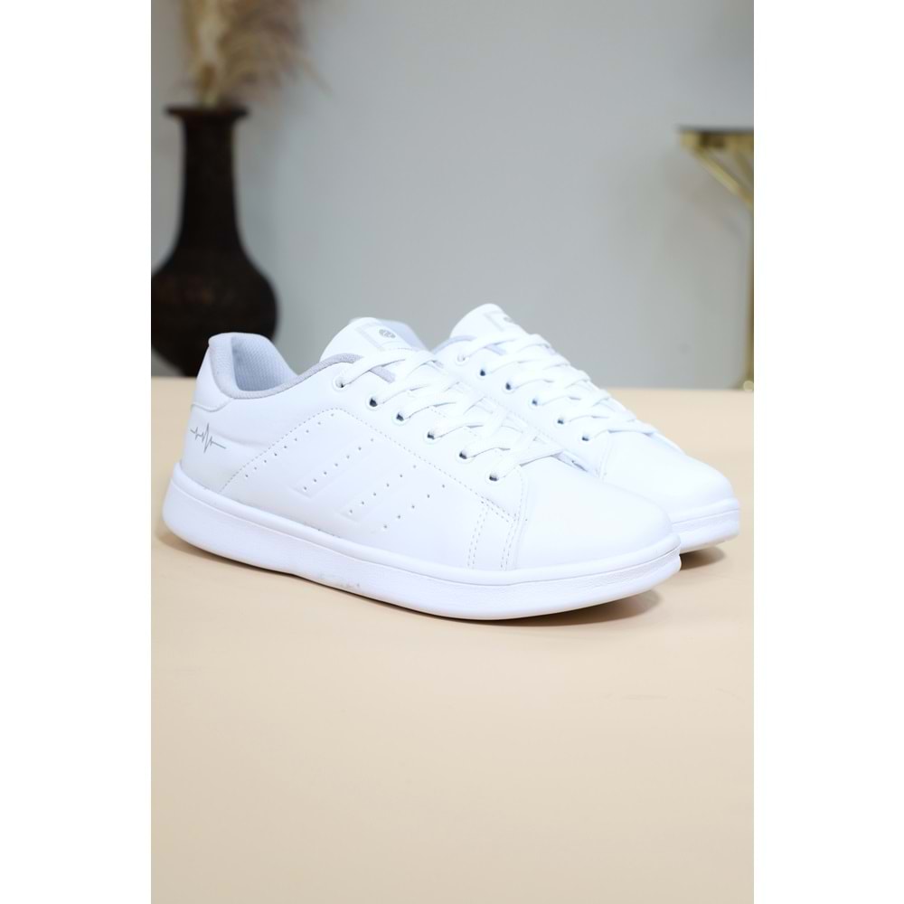 Konfores 1263 Anatomik Taban Unisex Sneakers Ayakkabı - NKT01263-BEYAZ-36