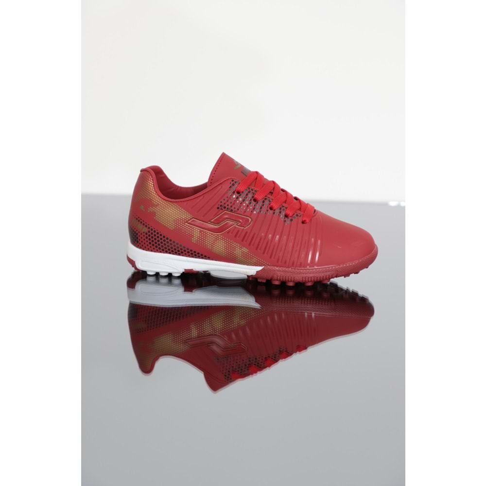 Kidessa 1282-27889 Bağcıklı Çocuk Halı Saha Futbol Ayakkabısı - NKT01282-KIRMIZI-26