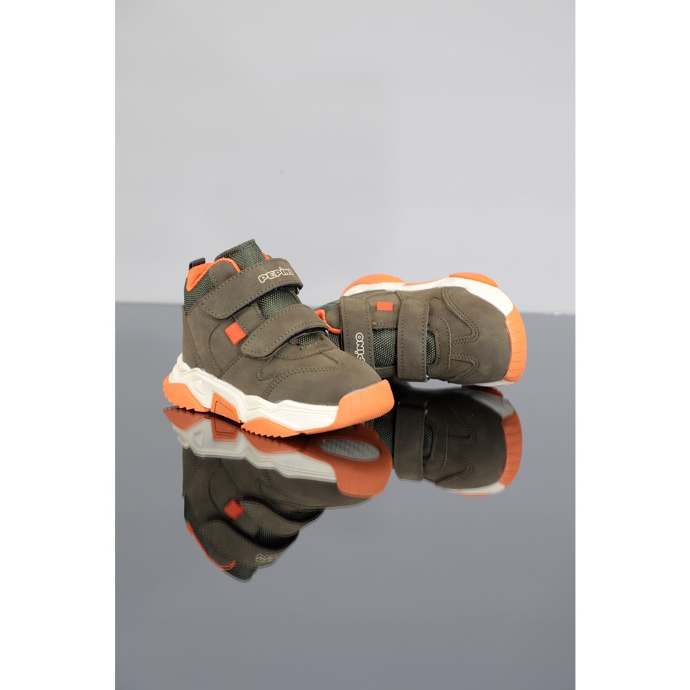 Kidessa 1346 Anatomik Tabanlı Çocuk Bantlı Spor Bot - NKT01346-haki-27