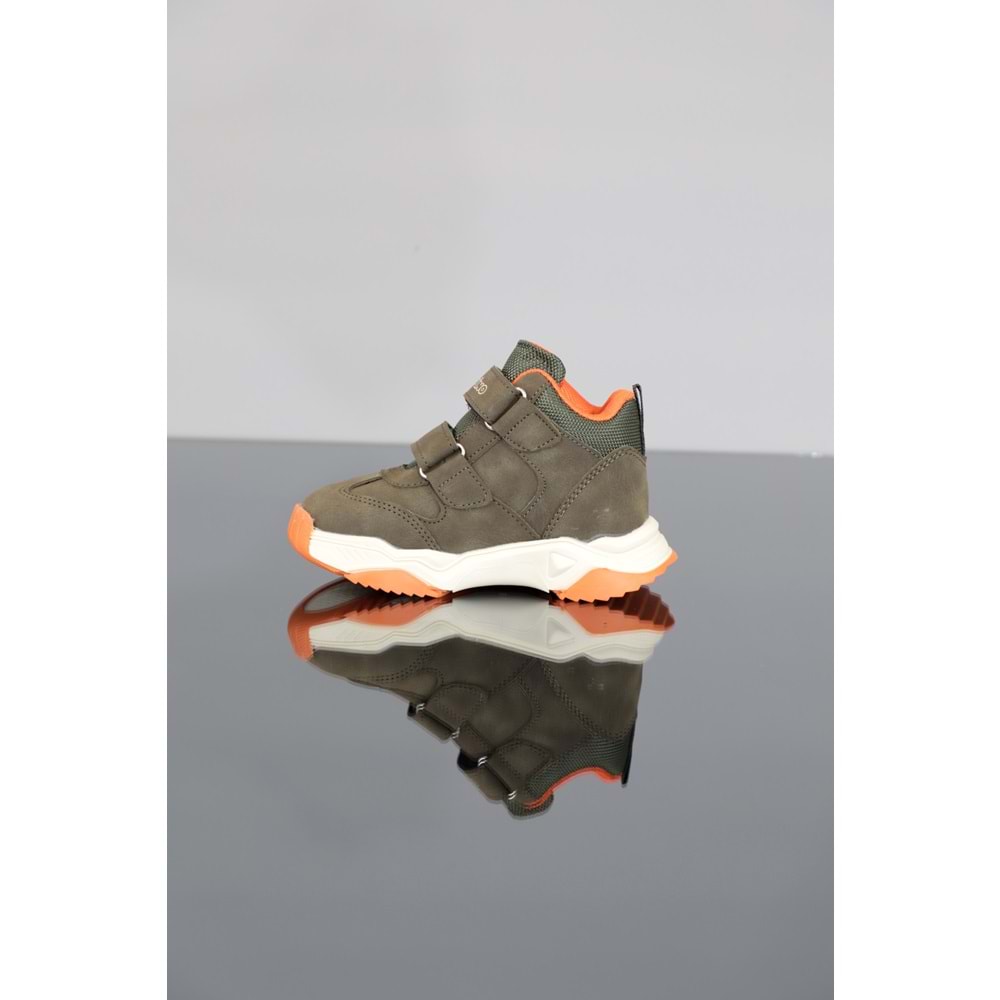Kidessa 1346 Anatomik Tabanlı Çocuk Bantlı Spor Bot - NKT01346-haki-27