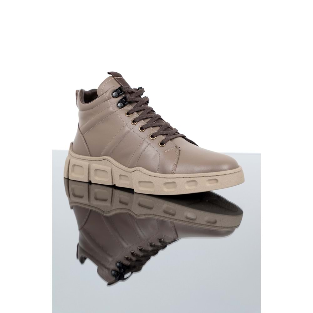 Konfores 1351 Anatomik Tabanlı Hakiki Deri Erkek Spor Bot - NKT01351-Kum-44