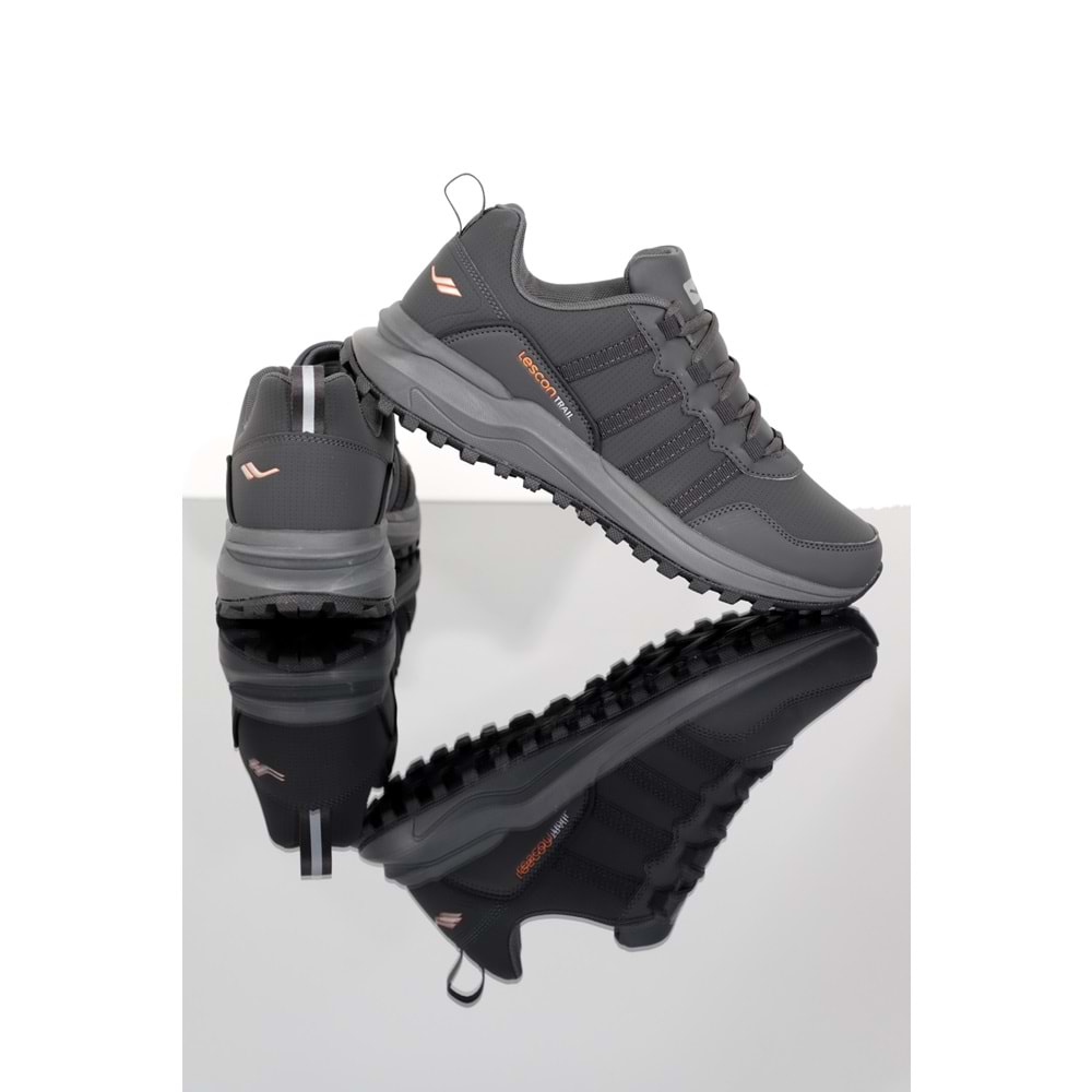Konfores 1357 Anatomik Tabanlı Unisex Koşu Ayakkabısı - NKT01357-Füme-43