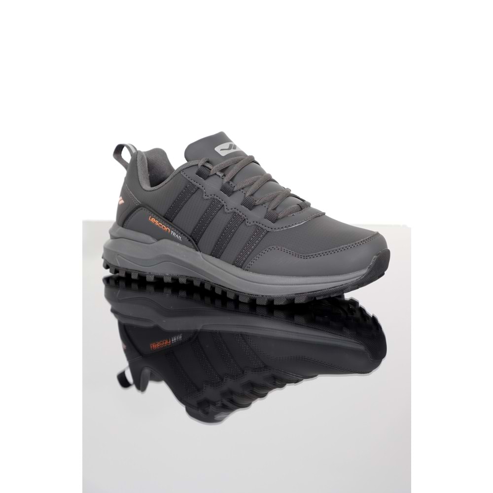 Konfores 1357 Anatomik Tabanlı Unisex Koşu Ayakkabısı - NKT01357-Füme-43
