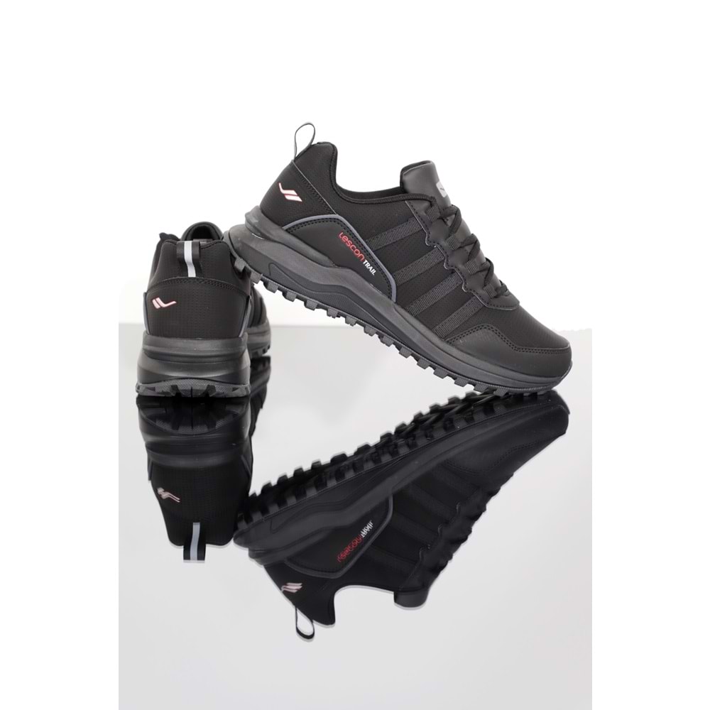 Konfores 1357 Anatomik Tabanlı Unisex Koşu Ayakkabısı - NKT01357-siyah-41
