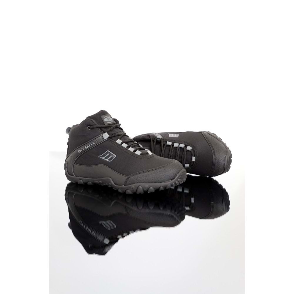 Konfores 1360 Anatomik Tabanlı Soft Shell Unisex Koşu Ayakkabısı - NKT01360-siyah-43