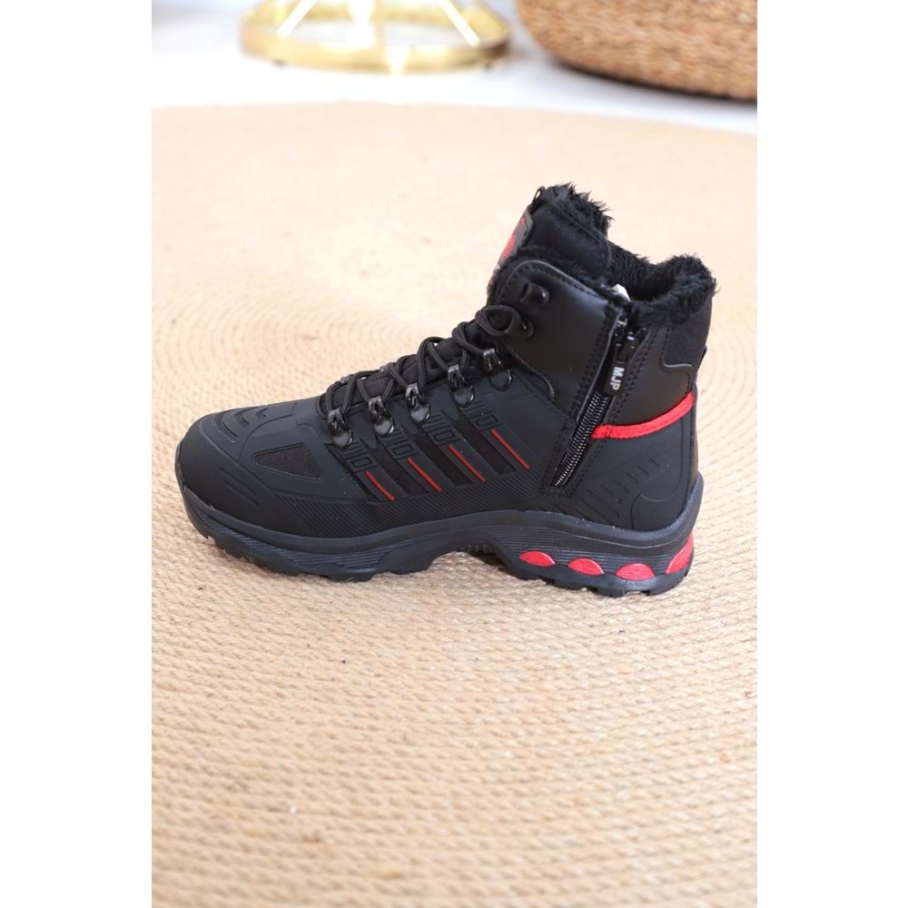 Konfores 1387 Unisex Anatomik Tabanlı Spor Bot - NKT01387-siyah kırmızı-36
