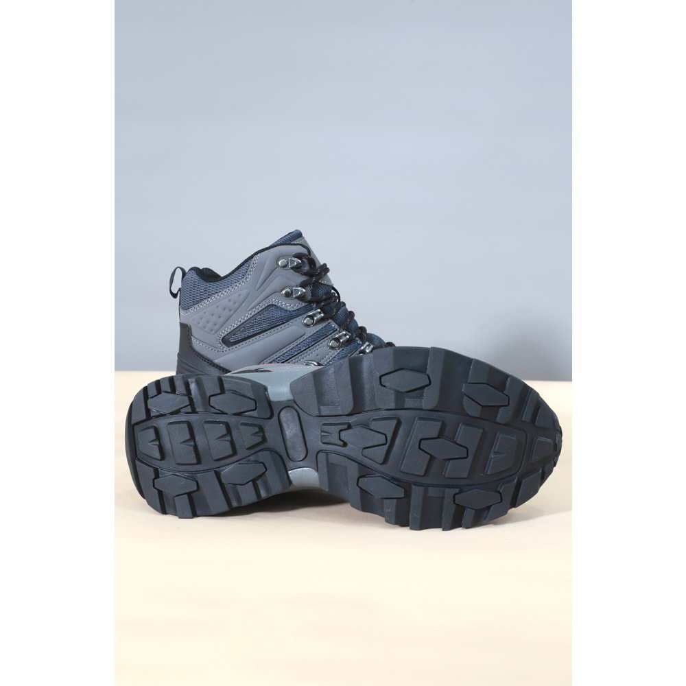 Konfores 1438 Anatomik Taban Waterproof Trekking Spor Bot - NKT01438-gri-45