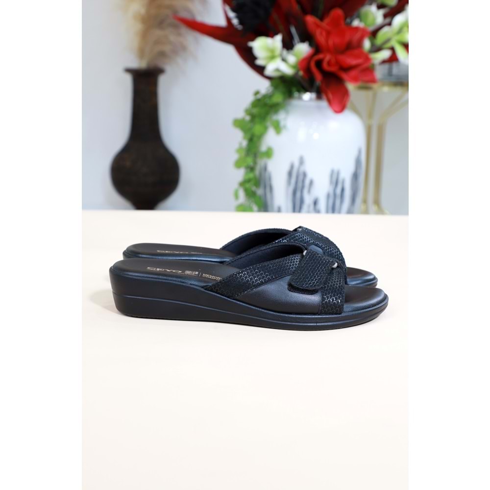 Konfores 1488-9863-7 Tam Anatomik Bayan Terlik - NKT01488-siyah-37