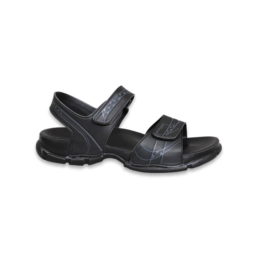 Konfores 1535-Rıva Tam Anatomik Erkek Sandalet - NKT01535-siyah-40