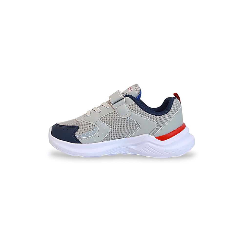 Kidessa 1565 Anatomik Taban Unisex Çocuk Sneakers Ayakkabı - NKT01565-buz gri-33