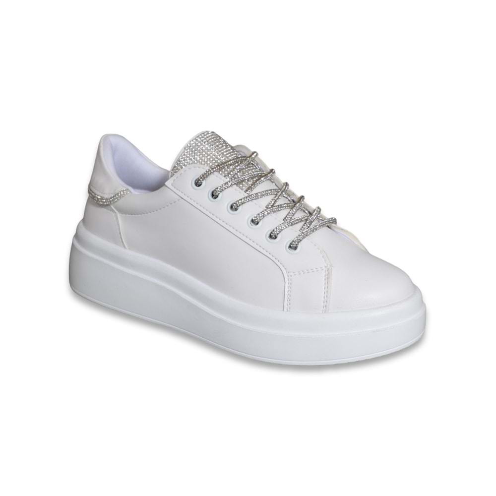 Konfores 1566-561179 Anatomik Tabanlı Sneakers Ayakkabı - NKT01566-BEYAZ-37