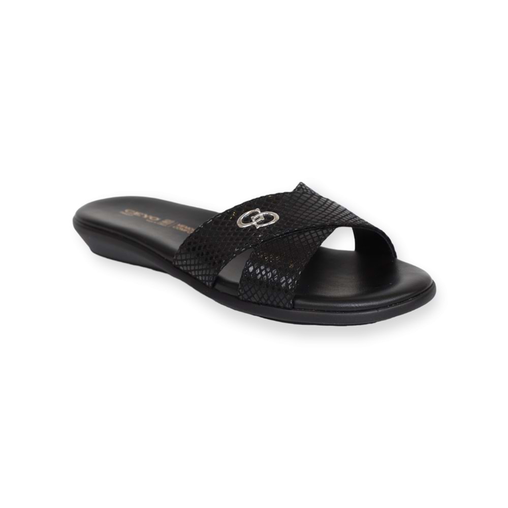 Konfores 1577-9827-8 Tam Anatomik Kadın Terlik - NKT01577-siyah-36
