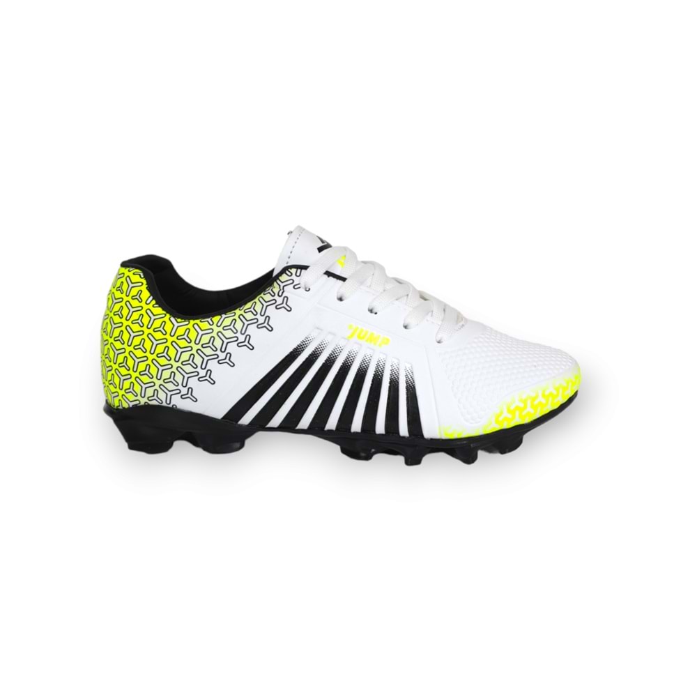 Kidessa 1596-28377 Bağcıklı Çocuk Çim Saha Futbol Ayakkabısı - NKT01596-BEYAZ-31