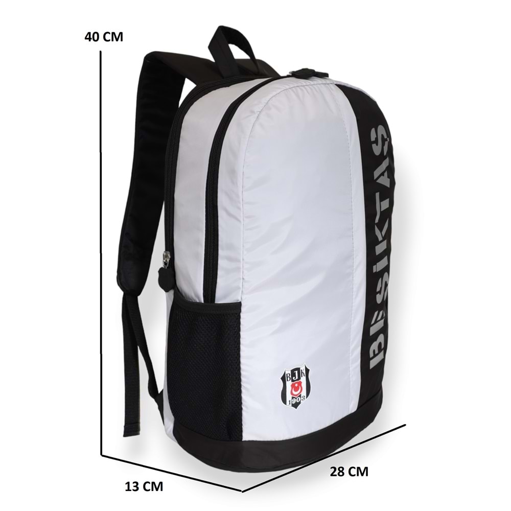 1649-Kaligrafik Baskılı Taraftar Unisex Anatomik Sırt Seyehat Spor ve Okul Çantası - NKT01649-Gri Siyah-TEK EBAT