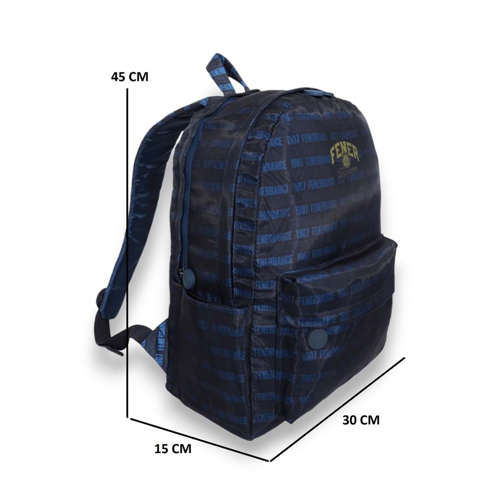 1650-Kamuflaj Desenli Taraftar Unisex Anatomik Sırt Seyehat Spor ve Okul Çantası - NKT01650-lacivert-TEK EBAT