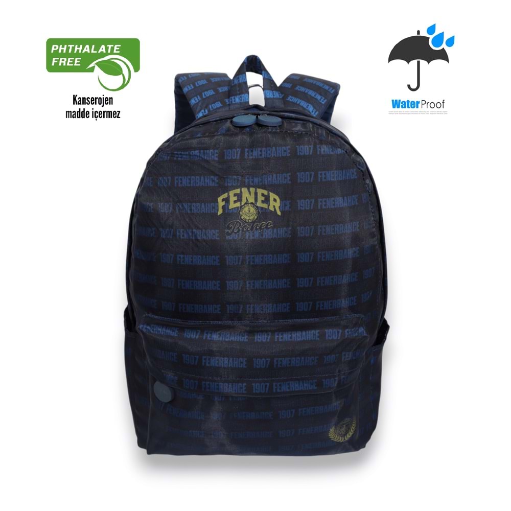 1650-Kamuflaj Desenli Taraftar Unisex Anatomik Sırt Seyehat Spor ve Okul Çantası - NKT01650-lacivert-TEK EBAT