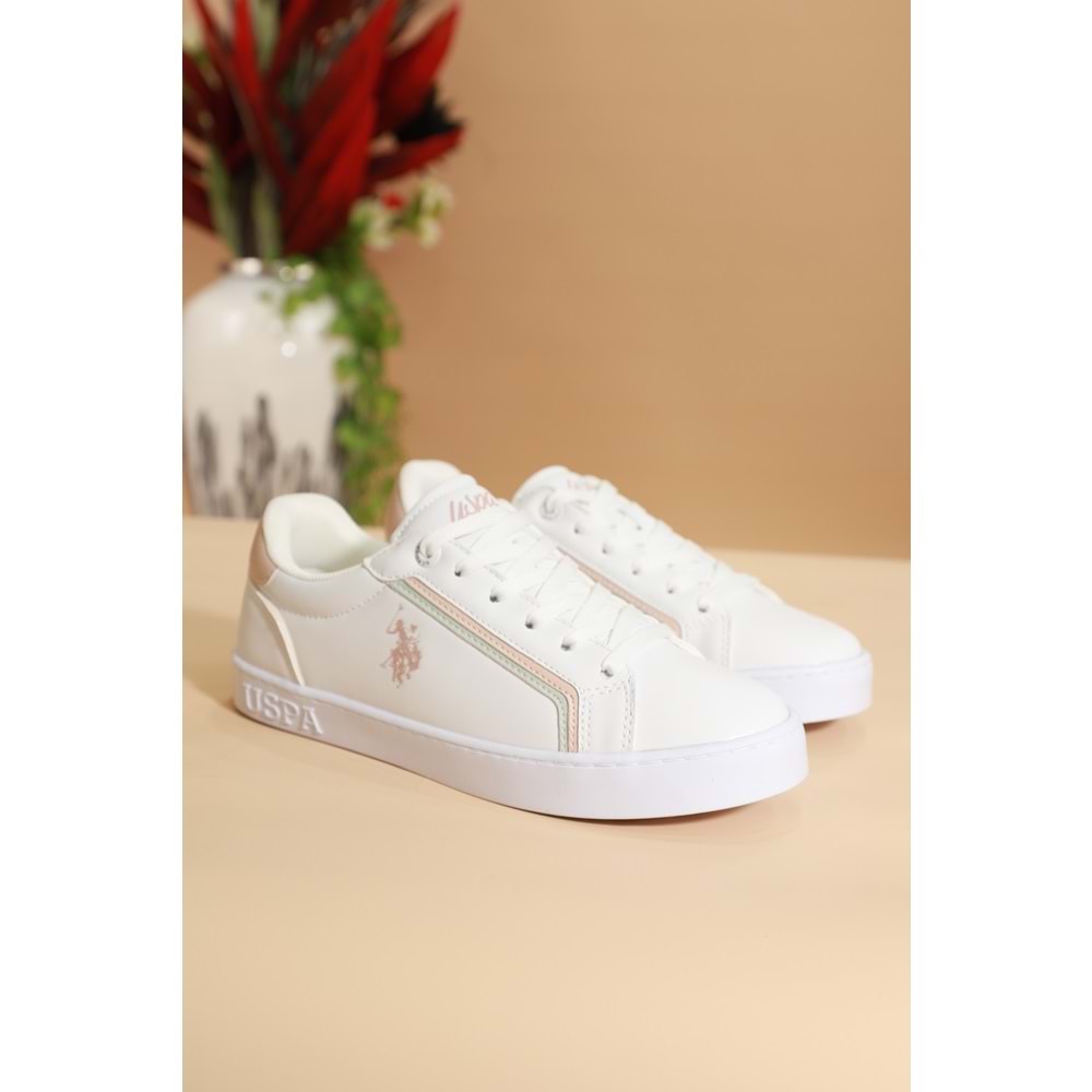 Fleya 1670 Anatomik Tabanlı Bayan Sneakers Ayakkabı - NKT01670-beyaz pembe-39