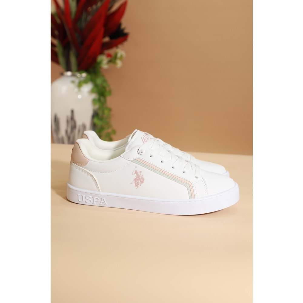 Fleya 1670 Anatomik Tabanlı Bayan Sneakers Ayakkabı - NKT01670-beyaz pembe-40