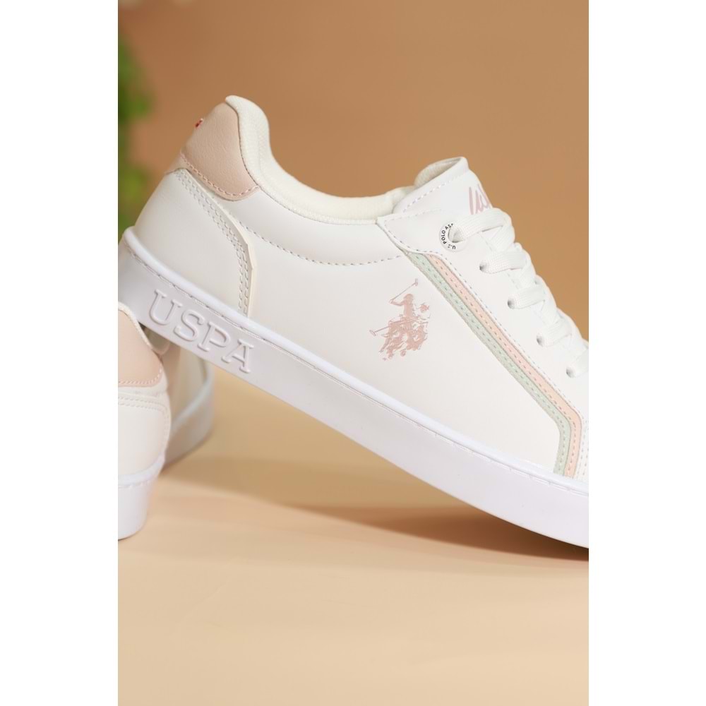 Fleya 1670 Anatomik Tabanlı Bayan Sneakers Ayakkabı - NKT01670-beyaz pembe-40