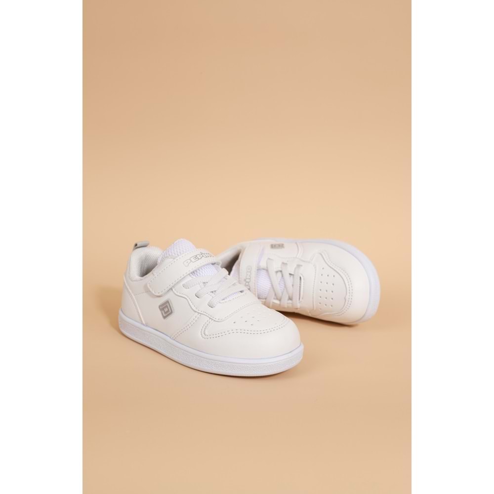Kidessa 1677 Anatomik Tabanlı Unisex Çocuk Sneakers Ayakkabı - NKT01677-BEYAZ-22