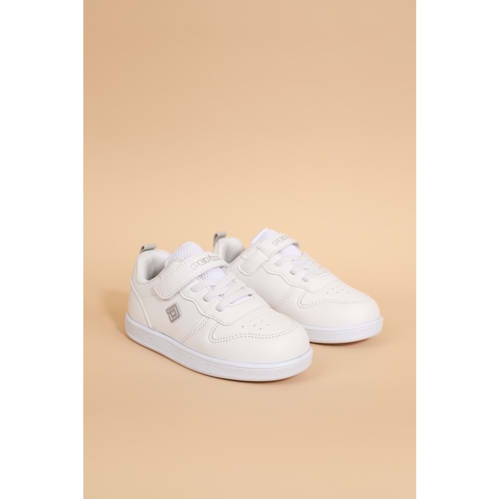 Kidessa 1677 Anatomik Tabanlı Unisex Çocuk Sneakers Ayakkabı - NKT01677-BEYAZ-22