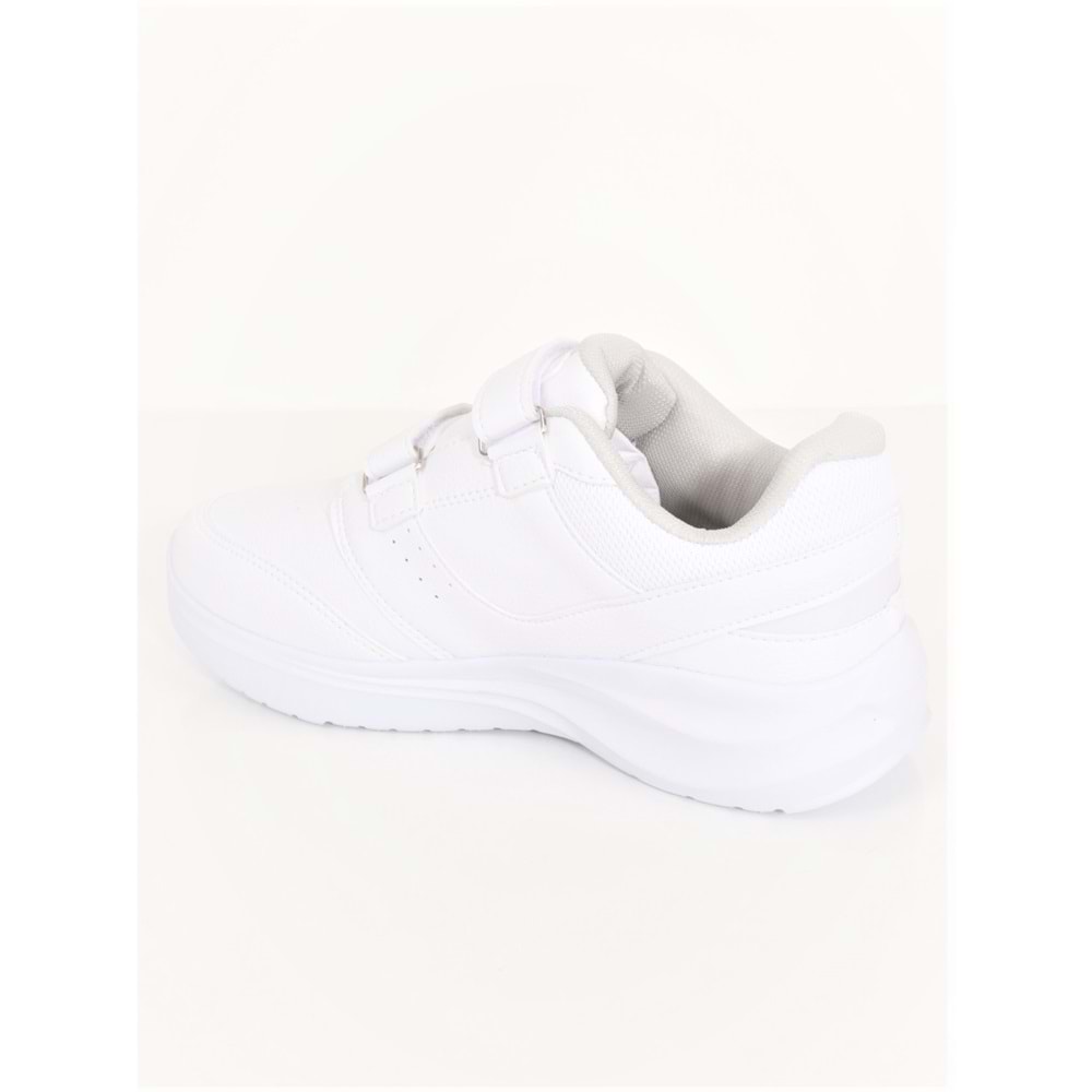 Konfores 1706 Anatomik Tabanlı Unisex Bantlı Sneakers Ayakkabı - NKT01706-BEYAZ-40