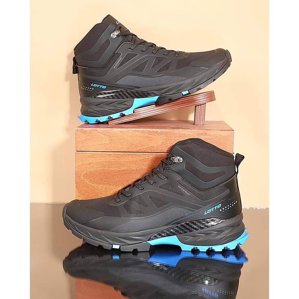 1719-Hunter Anatomik Taban Waterproof Trekking Spor Bot - NKT01719-siyah sax-45