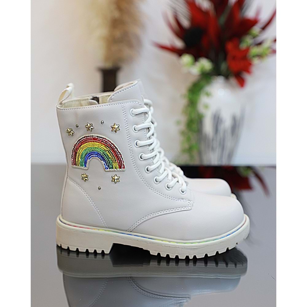 Kidessa 1744 Anatomik Tabanlı Kız Çocuk Postal Bot - NKT01744-BEJ-34