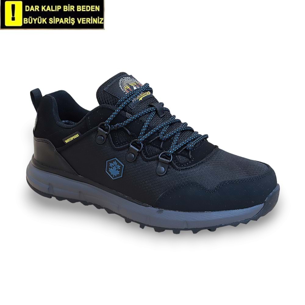Lumberjack 1800-Wılmore Anatomik Tabanlı Waterproof Trekking Yürüyüş & Koşu Ayakkabısı - NKT01800-siyah gri-42