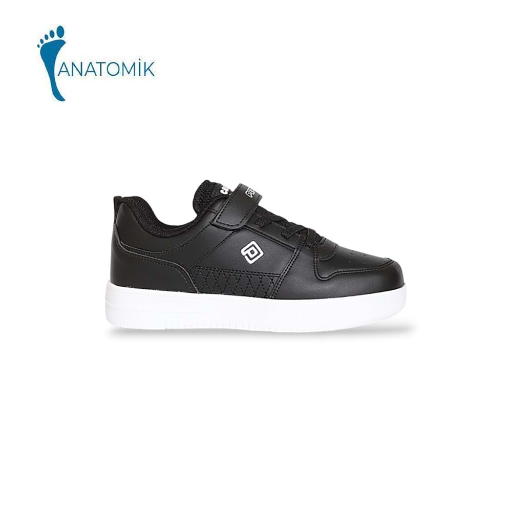 Kidessa 1825 Anatomik Tabanlı Unisex Çocuk Günlük Spor Ayakkabı - NKT01825-siyah beyaz-30