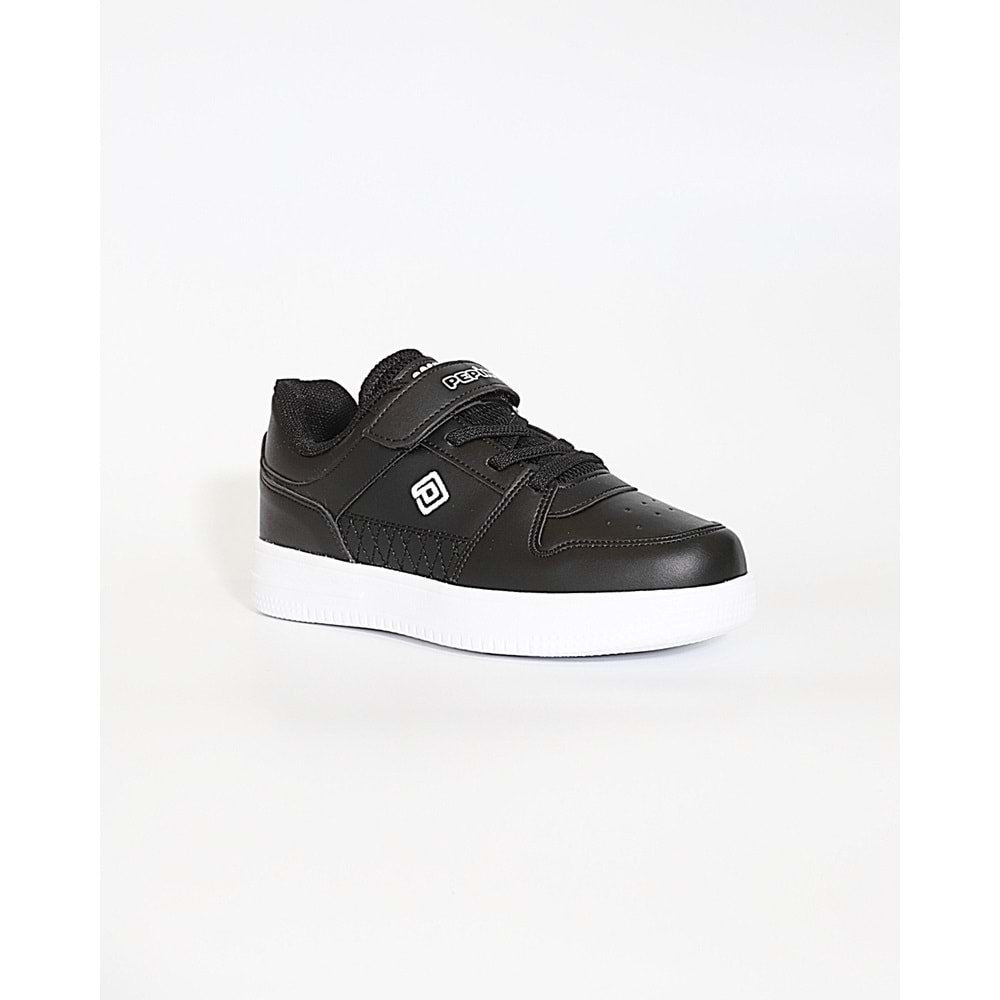 Kidessa 1825 Anatomik Tabanlı Unisex Çocuk Günlük Spor Ayakkabı - NKT01825-siyah beyaz-30