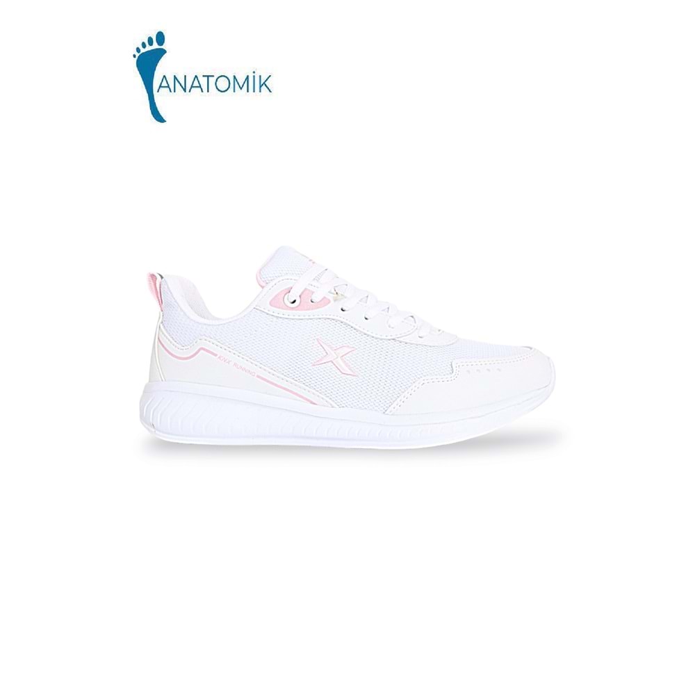 Kinetix 1830-Nancy Anatomik Tabanlı Kadın Yürüyüş & Koşu Ayakkabısı - NKT01830-beyaz pembe-39