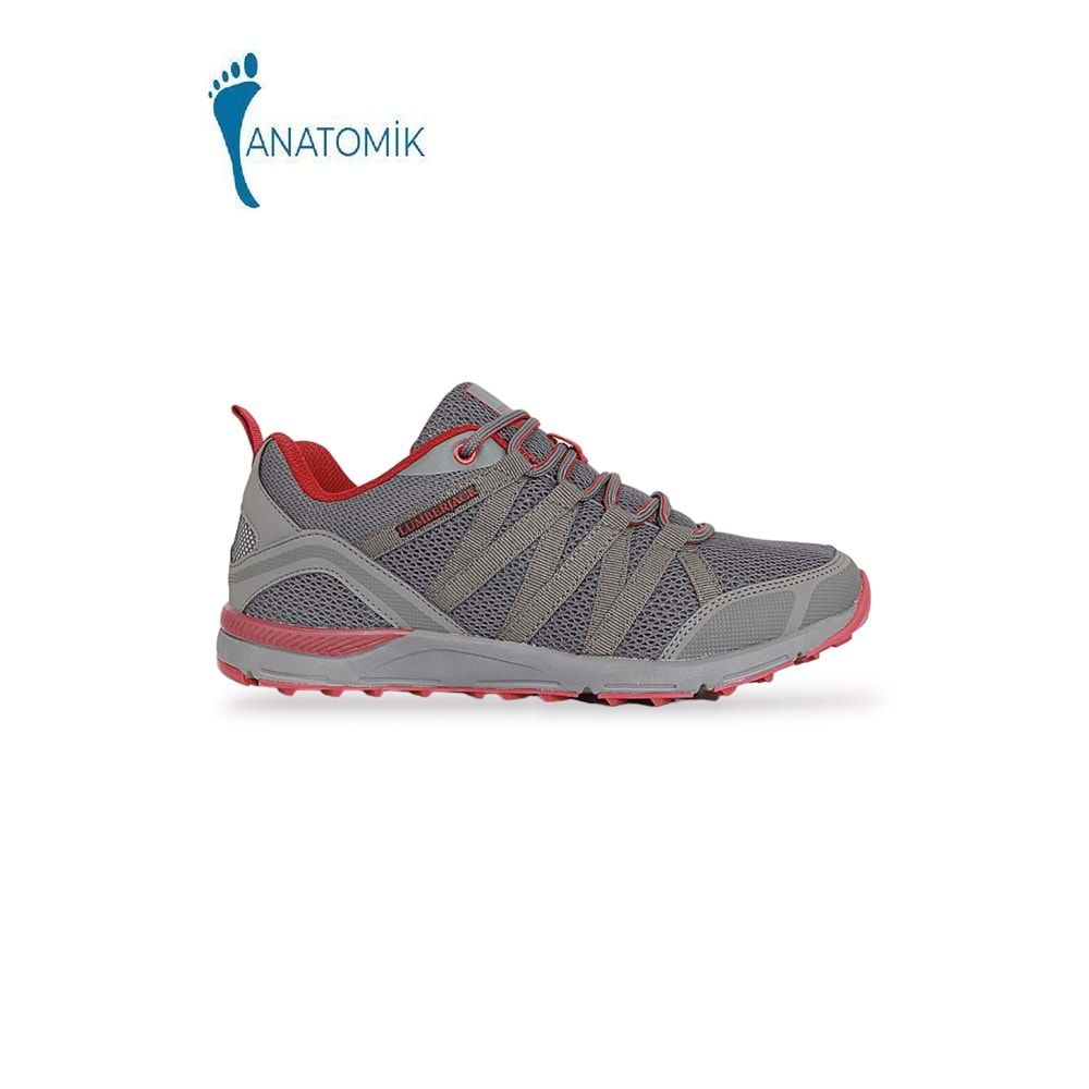 Lumberjack 1862-Dora Anatomik Tabanlı Erkek Yürüyüş & Koşu Ayakkabısı - NKT01862-gri-41