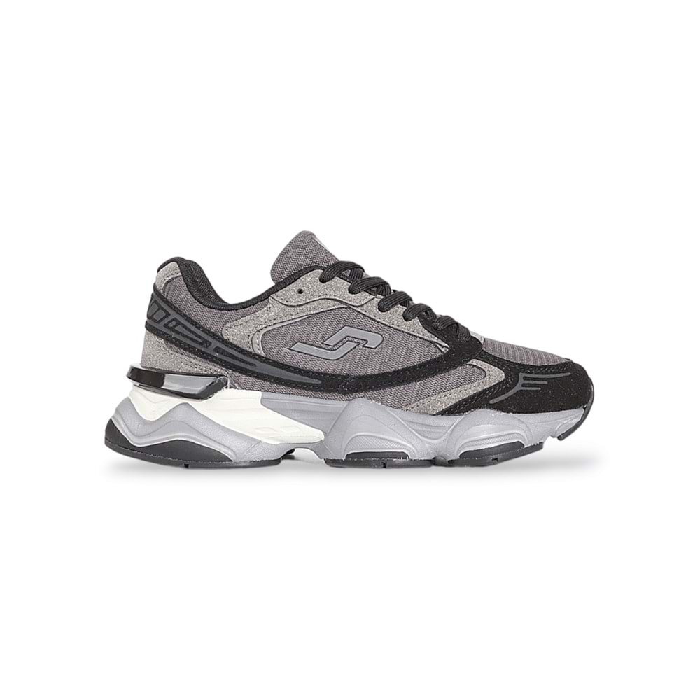 Jump 1878-29903 Anatomik Kalın Tabanlı Bayan Sneakers Ayakkabı - NKT01878-siyah gri-40