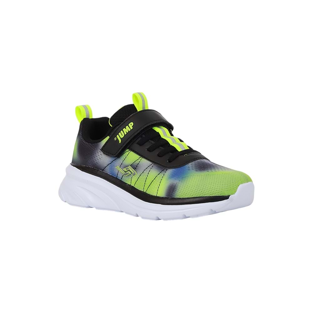 Jump 1975-30034 Anatomik Tabanlı Unisex Çocuk Günlük Spor Ayakkabı - NKT01975-siyah yeşil-31