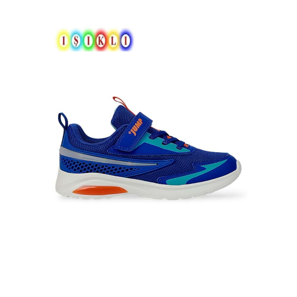 Jump 1978-30007 Işıklı Anatomik Tabanlı Unisex Çocuk Günlük Spor Ayakkabı - NKT01978-Saks-31