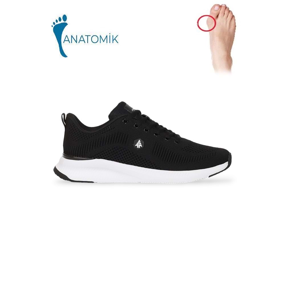 Hammerjack 1985-Sırena Anatomik Tabanlı Unisex Fitness Ayakkabı - NKT01985-siyah beyaz-42