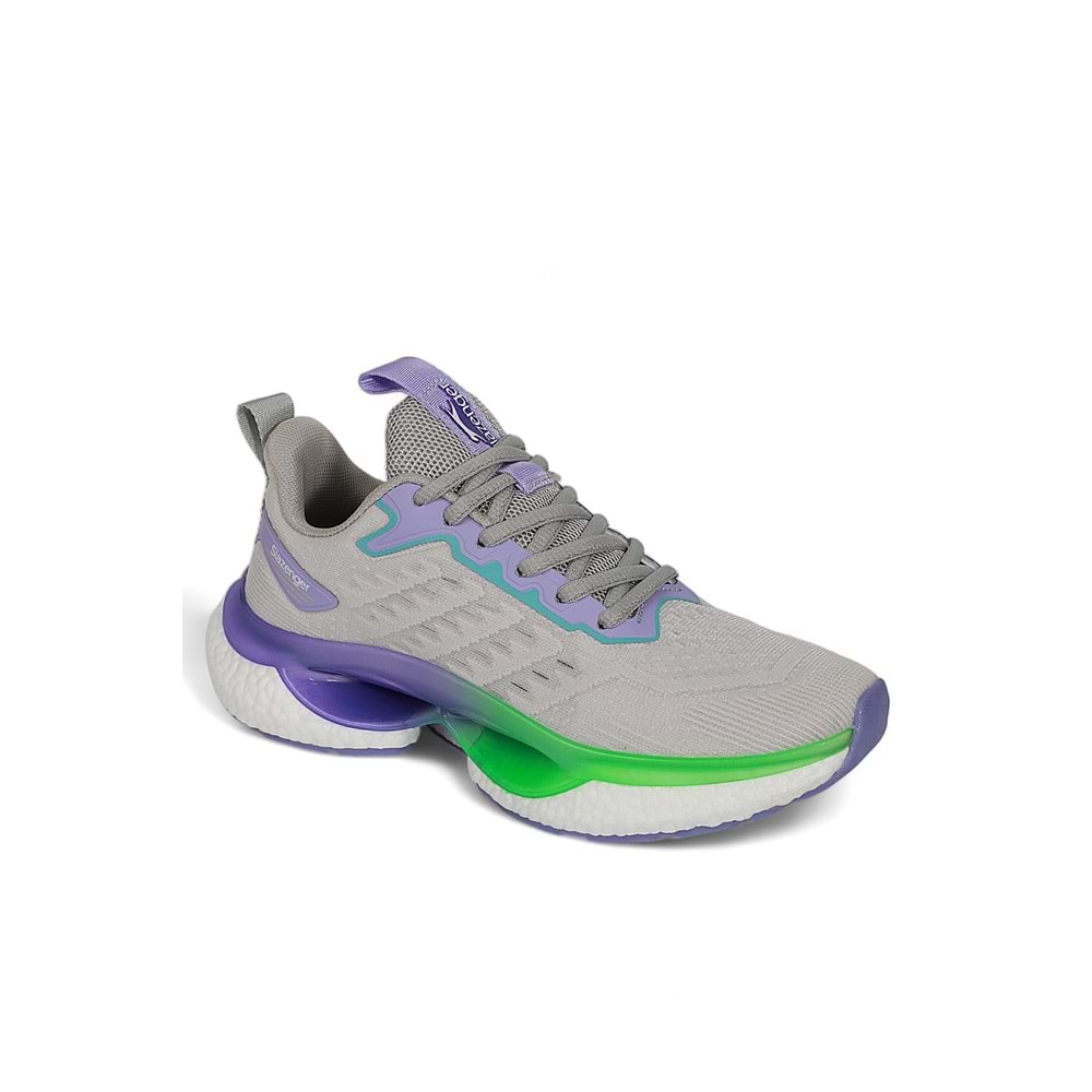 Slazenger 2001-Wıllock Anatomik Kalın Tabanlı Kadın Sneakers Ayakkabı - NKT02001-gri-37