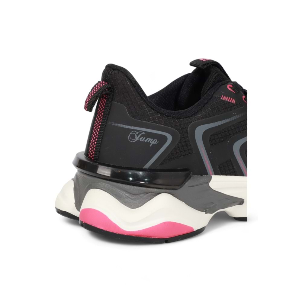 Jump 2030-29907 Anatomik Kalın Tabanlı Kadın Sneakers Ayakkabı - NKT02030-siyah-40
