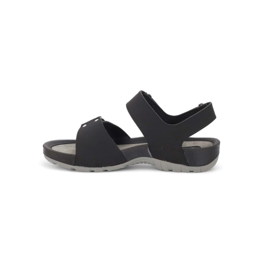 2045-9829-9 Tam Anatomik Erkek Sandalet - NKT02045-siyah-45