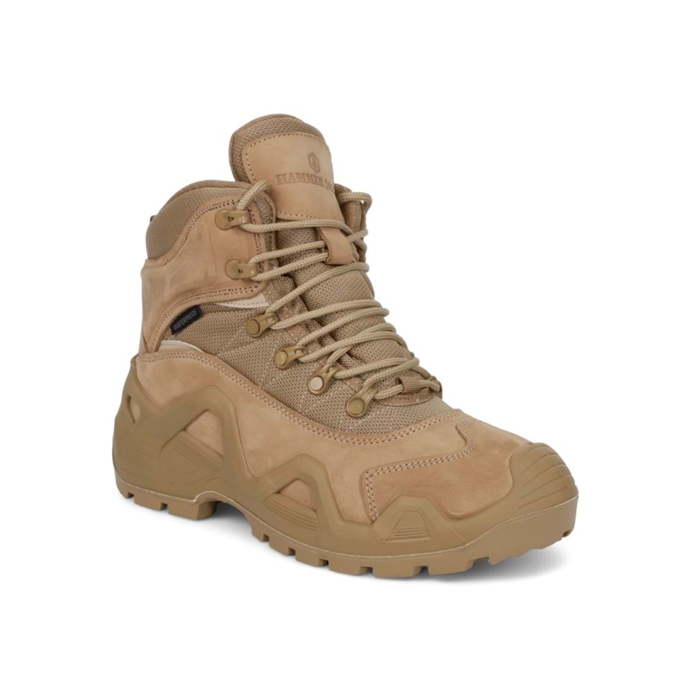 Hammerjack 2054 Hakiki Deri Anatomik Tabanlı Waterproof Trekking Çöl Botu - NKT02054-Kum-40