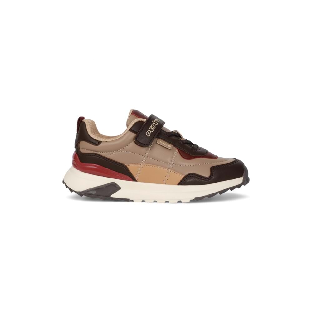 Kidessa 2071-Pepino Anatomik Tabanlı Ultra Hafif Erkek Çocuk Sneakers Ayakkabı - NKT02071-kahverengi-31
