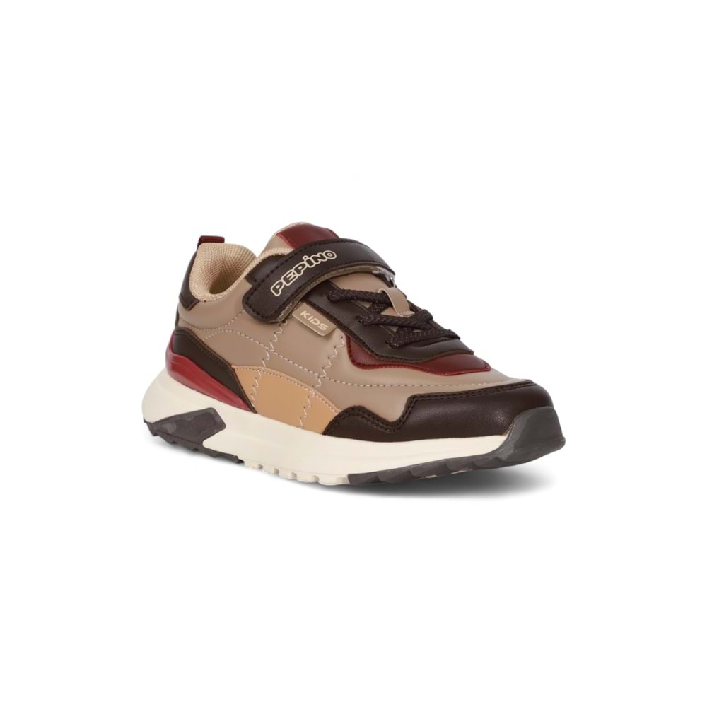 Kidessa 2071-Pepino Anatomik Tabanlı Ultra Hafif Erkek Çocuk Sneakers Ayakkabı - NKT02071-kahverengi-31