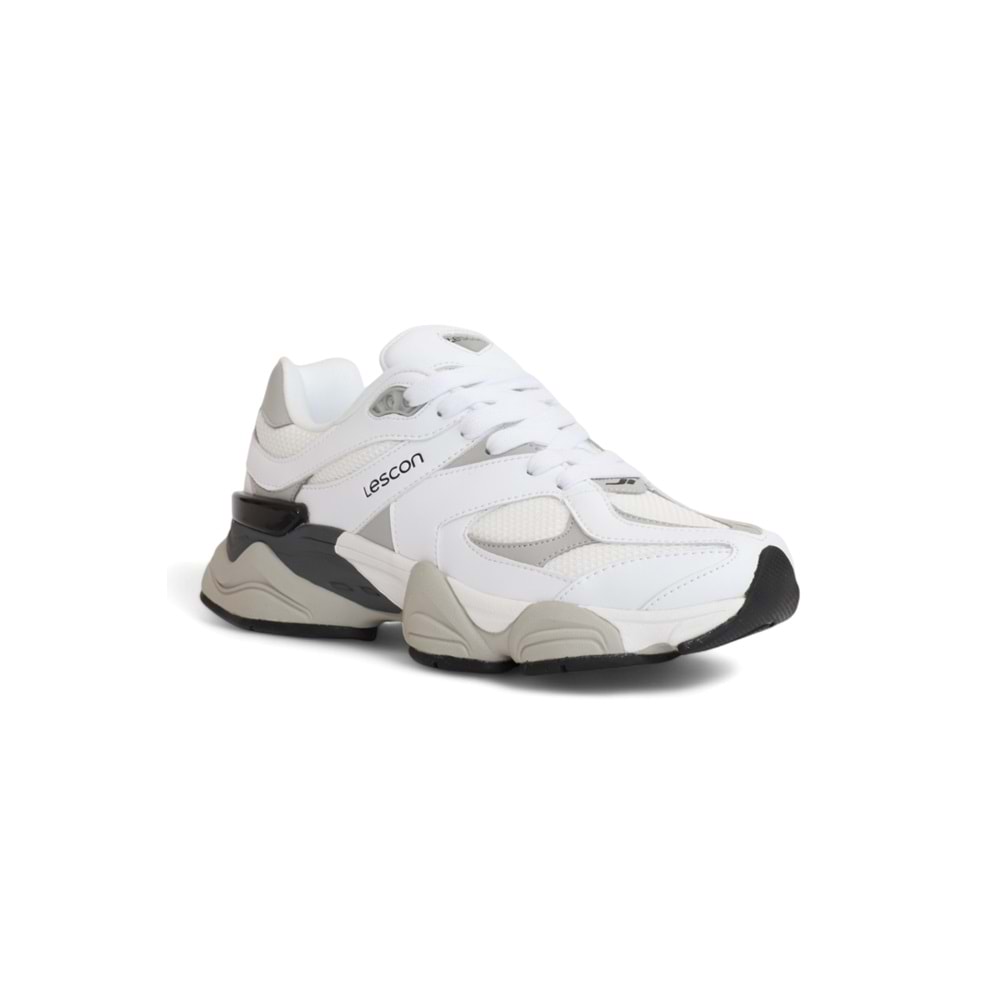 Lescon 2079-Ghost Anatomik Tabanlı Genç Unisex Sneakers Ayakkabı - NKT02079-BEYAZ-40